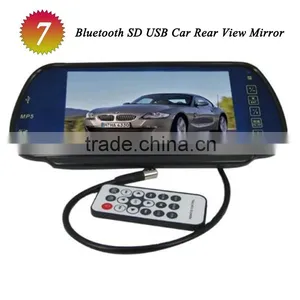 HD 7" TFT LCD Color Car Rear View Reverse Mirror Monitor Bluetooth MP5 thumbnail-1