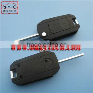 OkeyTech Opel 2 Button Flip Modified Remote Key Blank HU100 Blade for Flip Key Opel for Car Flip Key thumbnail-1