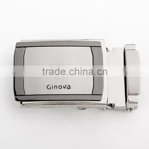 Top Sale Custom Logo Black Automatic Men's Slide Buckle Belt thumbnail-2