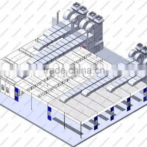 JF Car Spray Booth Preparation Station Prep Station Spray Booth Painting Line thumbnail-2