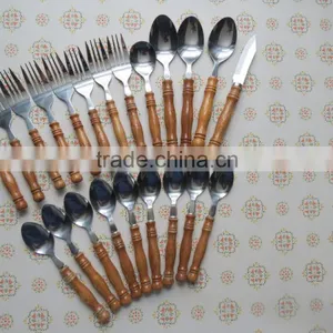 Spoons/Bulk Steel And Wood Spoons/Spoon And Forks For Home Stores/ thumbnail-6