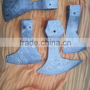 Handmade Damascus Axe Head thumbnail-1