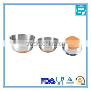 3 Size Stainless Steel Silicone Mixing Bowl thumbnail-1