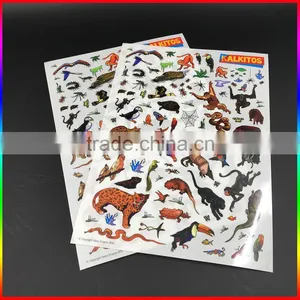 Custom Animal Designs Scratching Temporary Tattoo Stickers for Children thumbnail-2