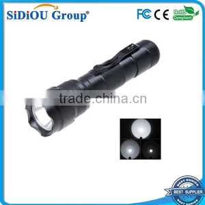 Waterproof 1000 Lumen Led Aluminum Rechargeable Led Flashlight With Clamp thumbnail-1