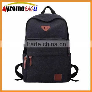 Canvas Laptop Computer Backpack Daypack Travel Backpack College Bookbags Canvas Backpack thumbnail-1
