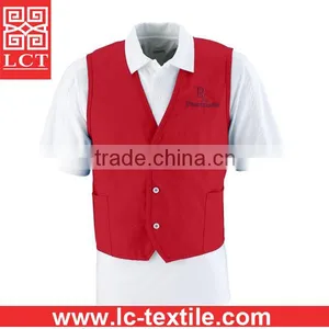 Wholesale Dust Free 65% Polyester/35% Cotton Twill Fabric Durable Work Vest With Custom Embroidery(LCTU0003) thumbnail-2