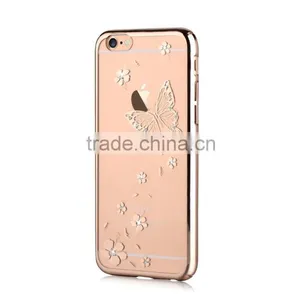 VOUNI Luxury Butterfly Bling PC Case for Iphone6s & 6s Plus,electroplating Mobile Phone Case thumbnail-6