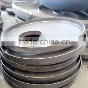 Flat Punching Dish Head With Manual Hole for Gas Steam Boiler thumbnail-6
