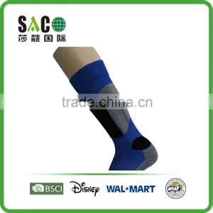 Fashion Free Terry Grey Melange &blue Knee High Sports Socks thumbnail-3