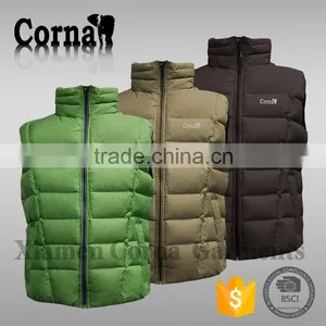 2015 Fashionable High Quality Eur Standard 100% Breathable Polyester Men Colorful Quilted Vest for Wholesales thumbnail-5
