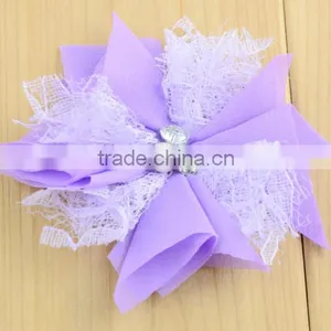Fashion Design Exquisite Handmade Polyester Tulle Lace Flower thumbnail-4
