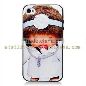 New Monchhchi Soft Silicone SKIN Case Phone Cover for IPhone 4 4S thumbnail-1