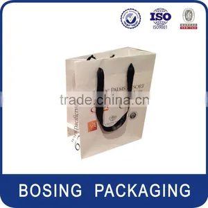 Nice Color Paper Gift Bag With Satin Ribbon Handle thumbnail-1