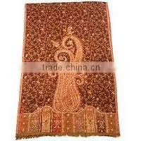 Shawls,Beautiful Embroided Pashmina Shawl,Ladies Shawls thumbnail-1