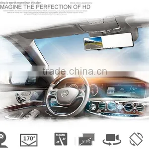 Free Shipping Original Full HD 1080P Car DVR Dual Lens Dash Cam Night Vision Car Camera Rearview Mirror Black Box 168 thumbnail-3