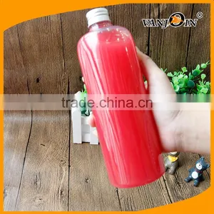 Large 16 Ounce Amber PET Plastic Boston Round Bottles thumbnail-5