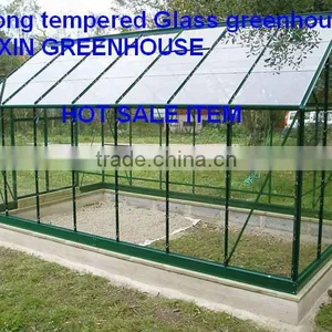 Insulated Tempered Indoor Glass Greenhouse HX98127 thumbnail-1