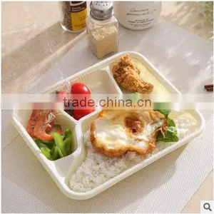 4-compartment Bento Lunch Box,Disposable Safe Plastic Food Container thumbnail-3