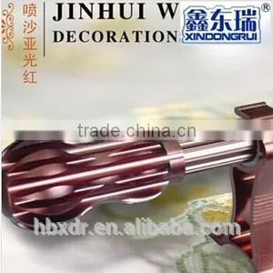 All Kinds of Colors Aluminum Anodized Profile Curtain Rod With End Cap thumbnail-1