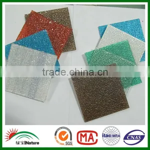 2016 Hot Sales Polycarbonate Colorful Diamond Sheet pc Big Embossed Sheet With Bayer Material thumbnail-5