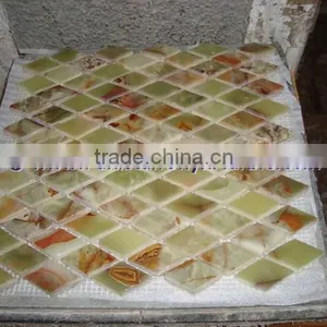 Handemade Good Price GREEN ONYX MOSAIC TILES COLLECTIONS thumbnail-1