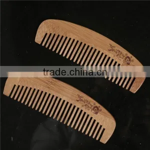 100% Nature Bamboo Half Moon Shaped Toothed Healthy Wooden Combs 16*5cm thumbnail-1