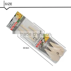 Wooden Spoon Set - 3 Spatula 12 Inch Cooking Utensils- Wood Kitchen Tools Best for Nonstick Pans and Cookware thumbnail-3