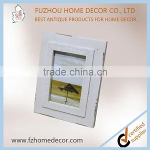 Custom Size Shabby Chic White Wood Painting Photo Frame With Good Quality thumbnail-4
