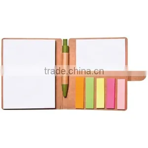 Promotional Spiral Eco-friendly Notebooks With Sticky Notes and Pen thumbnail-1