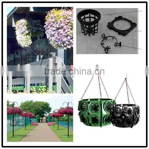 Lamp Post Greening Plastic Hanging Basket Hydroponic Tray thumbnail-1