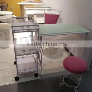 Portable Manicure Furniture Cabinet With Movable Stool Inside for Nail Salon TKN-2997 thumbnail-3