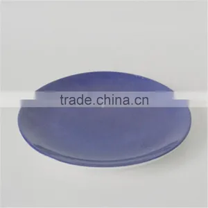 Color Glazed Porcelain Coupe Shape Dinner Plate thumbnail-2