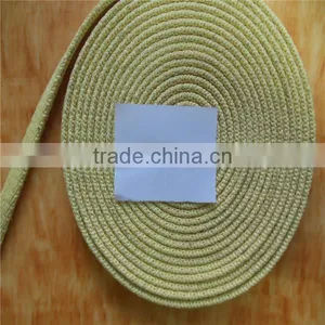 Good Quality Fireproof Kevlar Flat Rope 12*4mm Used for Tempering Furnace thumbnail-1