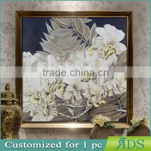 Beautiful Flower Designs Fabric Painting for Wall Art Decor thumbnail-2