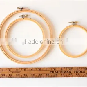 Hot Sell Wooden Embroidery Hoops - Set of Three Sizess Made in China thumbnail-1