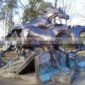 Animal Metal Bronze Garden Life Size Bronze Running Horse Sculpture thumbnail-3