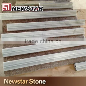 White Polished Marble Door Threshold thumbnail-2