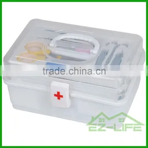 Wall Mounted First Aid Kit Medical Carrying Plastic PP Wholesale Household Multipurpose Folding Storage Box/case/tool thumbnail-1