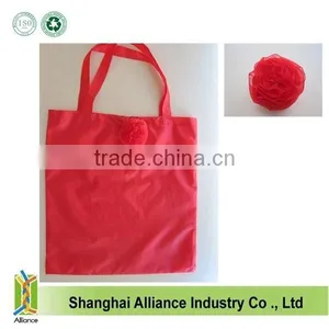 Rose Nylon Shoulder Bag, Polyester Foldable Shopping Bag thumbnail-1