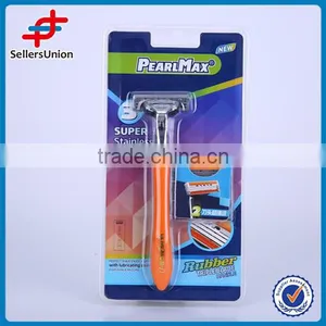 STAINLESS STEEL TRIPLE BLADE RAZOR WITH 2PCS MOVING HEAD thumbnail-1