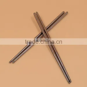 New 1 Pair Chinese Stylish Chop SticksNon-slip Design Stainless Steel Chopsticks thumbnail-5