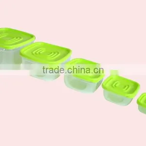 PP 5Pcs Multilayer Food Crisper Food Grade Plastic Container thumbnail-3