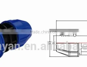 TY High Quality PP Compression Fittings REDUCING COUPLING Eco-friendly Cheap Price Full Size Factory Price List Discount thumbnail-1