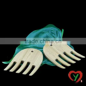 100% Natural Bamboo Salad Hands thumbnail-1