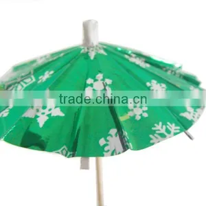 Disposable Decoration Foil Umbrella Pick for Party thumbnail-1