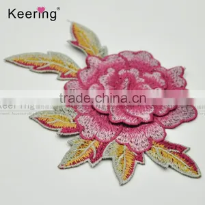 2017 New Arrival Designs Beautiful Embroidery Patch Flower Decorationgarment Accessories From Keering WEF-762 thumbnail-2