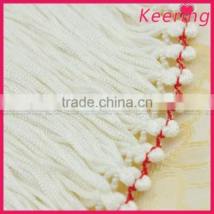 New Fashion Cheap White Tassel Trim From Keering WTPB-017 thumbnail-1