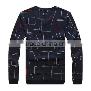 Men's Long Sleve V-neck Fashion T-shirt thumbnail-2