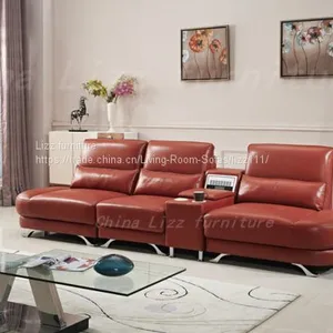 China Leisure Italy Leather Sofa Divan Furniture thumbnail-4